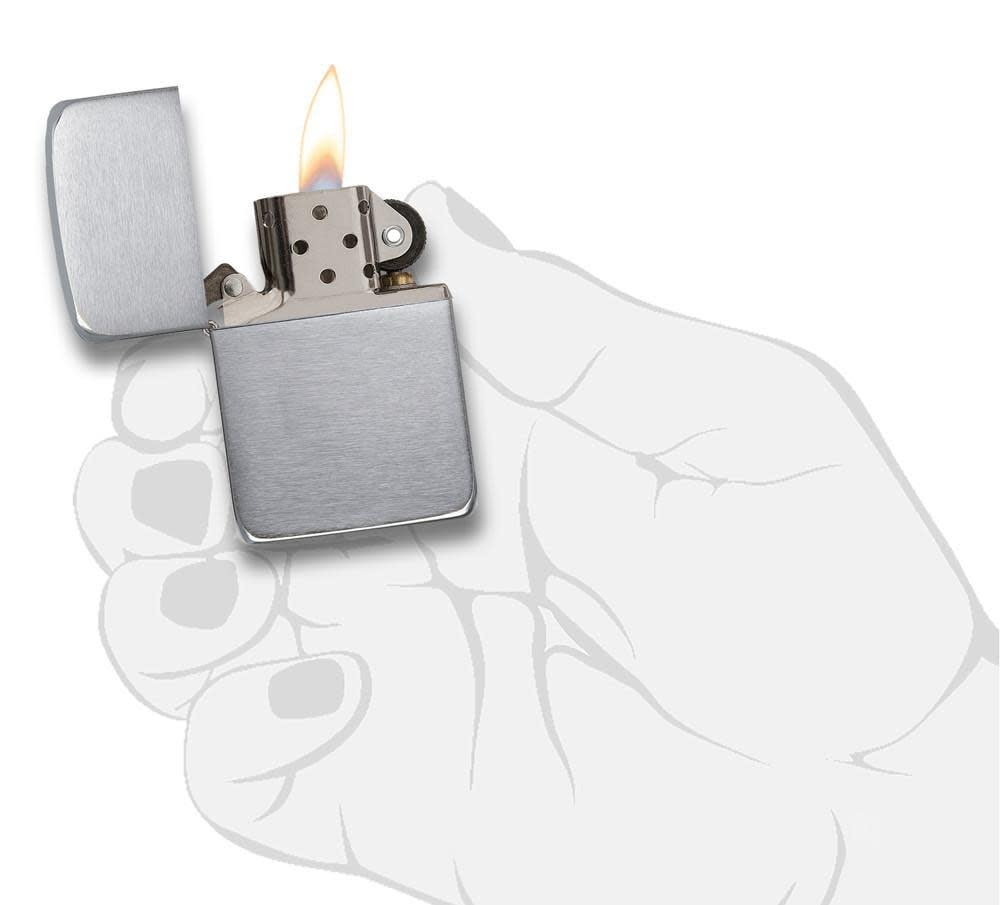 Zippo 1941 Replica Brushed Chrome Pocket Lighter