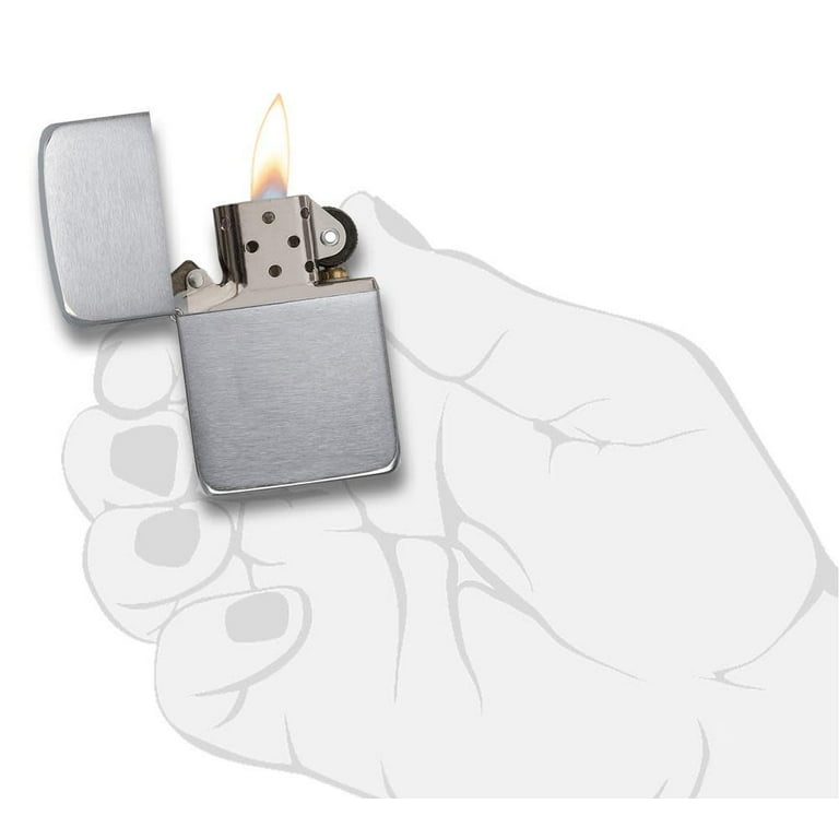Zippo 1941 Replica Brushed Chrome Pocket Lighter - Walmart.com