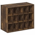 thumbnail image 5 of Furinno FANO 15-Cube Stackable Shoe Rack for Closet Entryway Amber Pine, 5 of 5