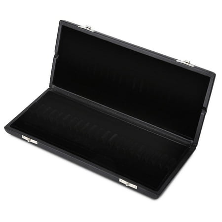 Double Reel Case - WALFRONT Wooden + PU Leather Cover Reed Case Holder Storage Box for 10/12/20pcs Oboe Reeds, Oboe Reed Case,Reed Box