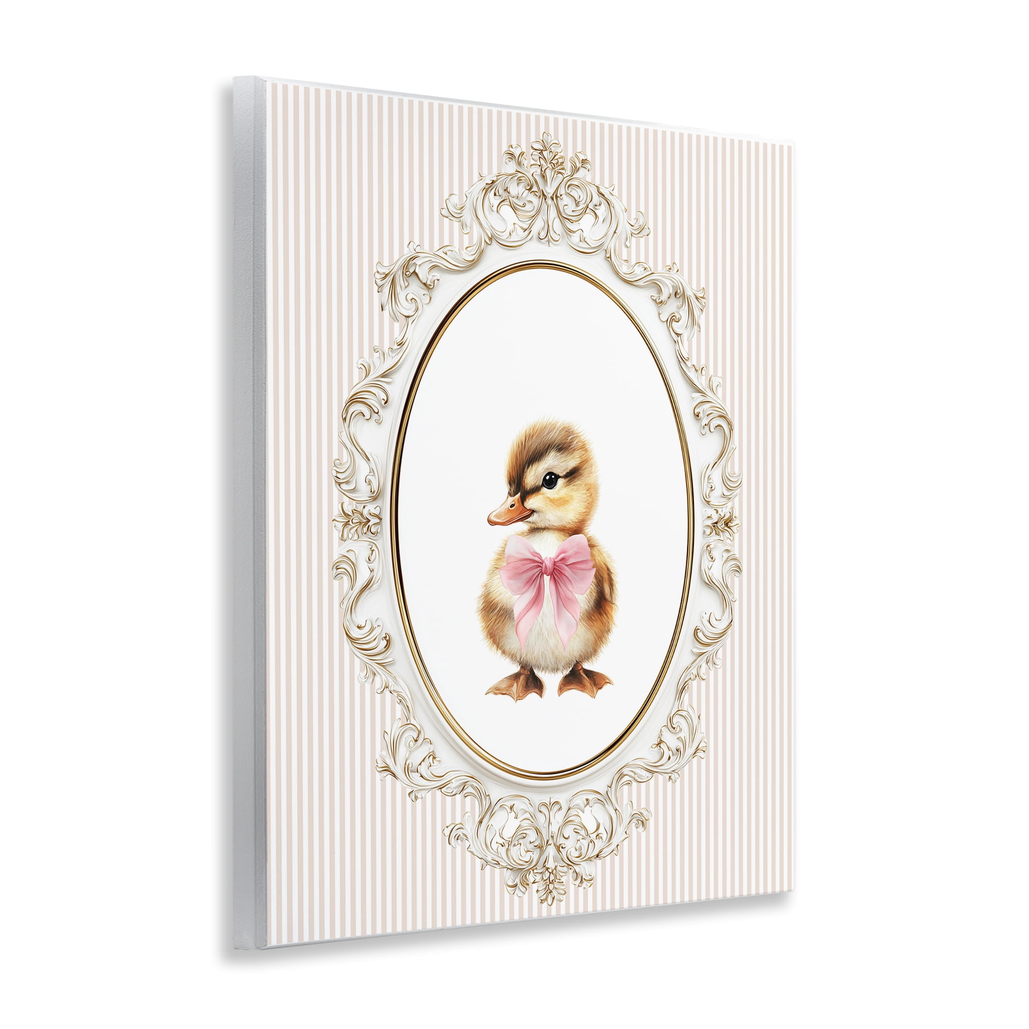 Stupell Industries Spring Gingham Baby Duck Wall Plaque Art, design by Christine Simpson Art