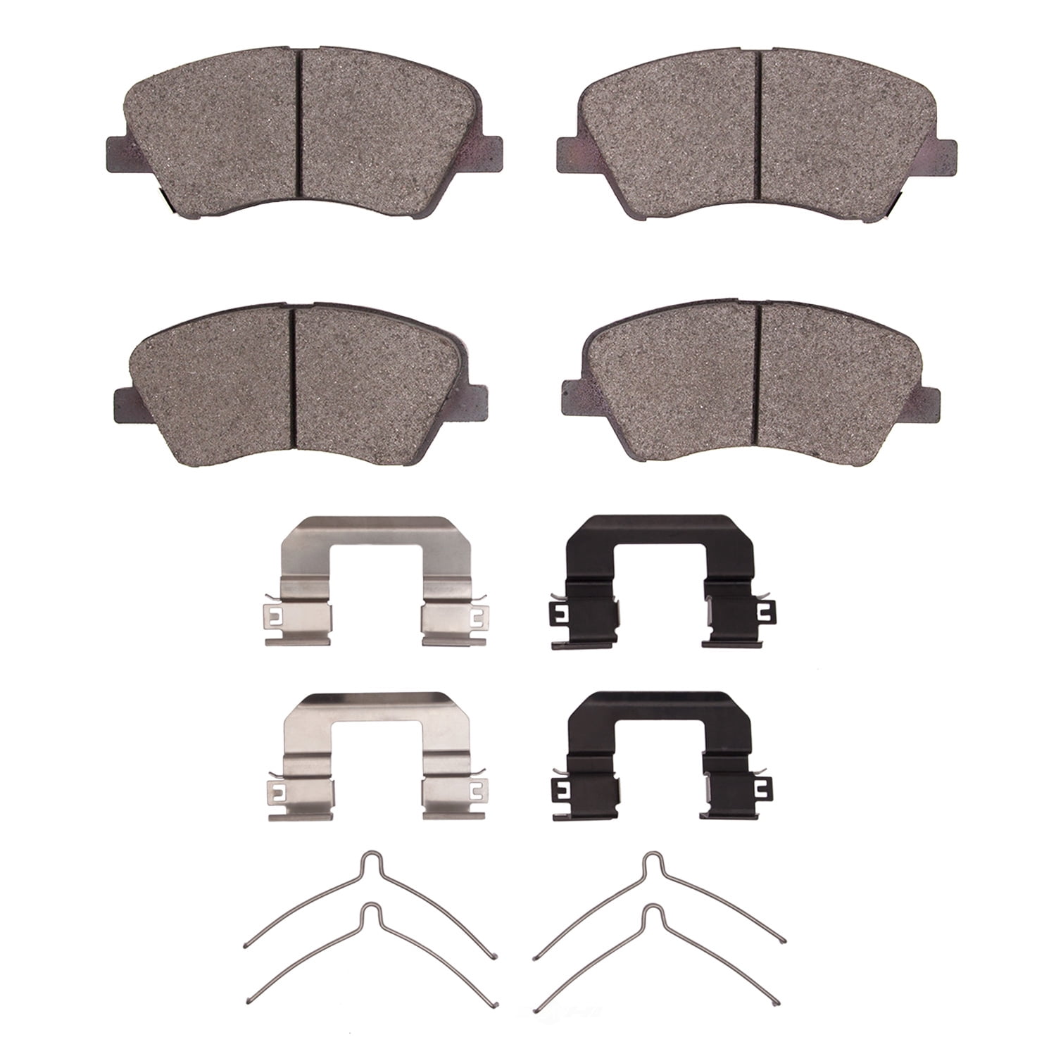 Dynamic Friction Company 1551-2190-01 DFC 5000 Advanced Brake Pads - Ceramic and Hardware Kit - OE