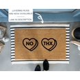 thumbnail image 2 of No Thanks Candy Heart Doormat, 2 of 5
