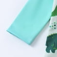 thumbnail image 6 of Hienoo Boys 3Pcs Swimsuit Dinosaur Print Long Sleeve Zipper Rash Guard & Swim Trunks & Swim Hat, Sizes 3M-3T, 6 of 8
