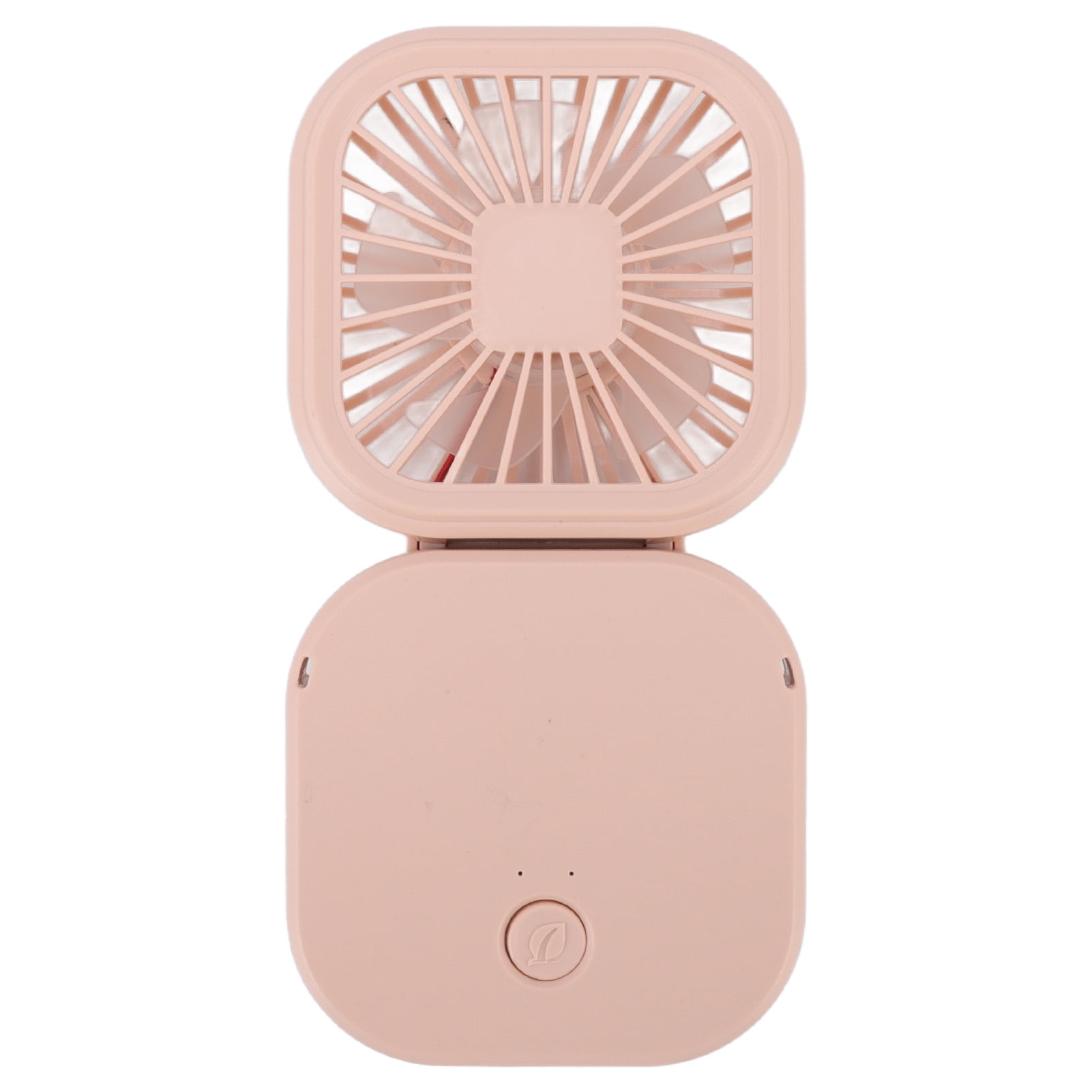 Suodoka Portable Folding Fan with 3 Level Wind Speed USB Powered Rechargeable 180 Degree Rotatable Handheld Desktop Small Cooling Fan for Summer Travel Home Office, Pink (16.0 x 10.0 in)