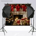 thumbnail image 1 of Telón De Fondo De NaviDad Para Fotografía, Chimenea De NaviDad, Telón De Fondo Para Fotografía, Copo De Nieve, Árbol De NaviDad, Fondo De Madera, Suministros Para Fiestas,, 1 of 7