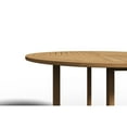 thumbnail image 4 of Abel 47.25-inch Round Teak Outdoor Dining Table with Umbrella Hole, 4 of 5
