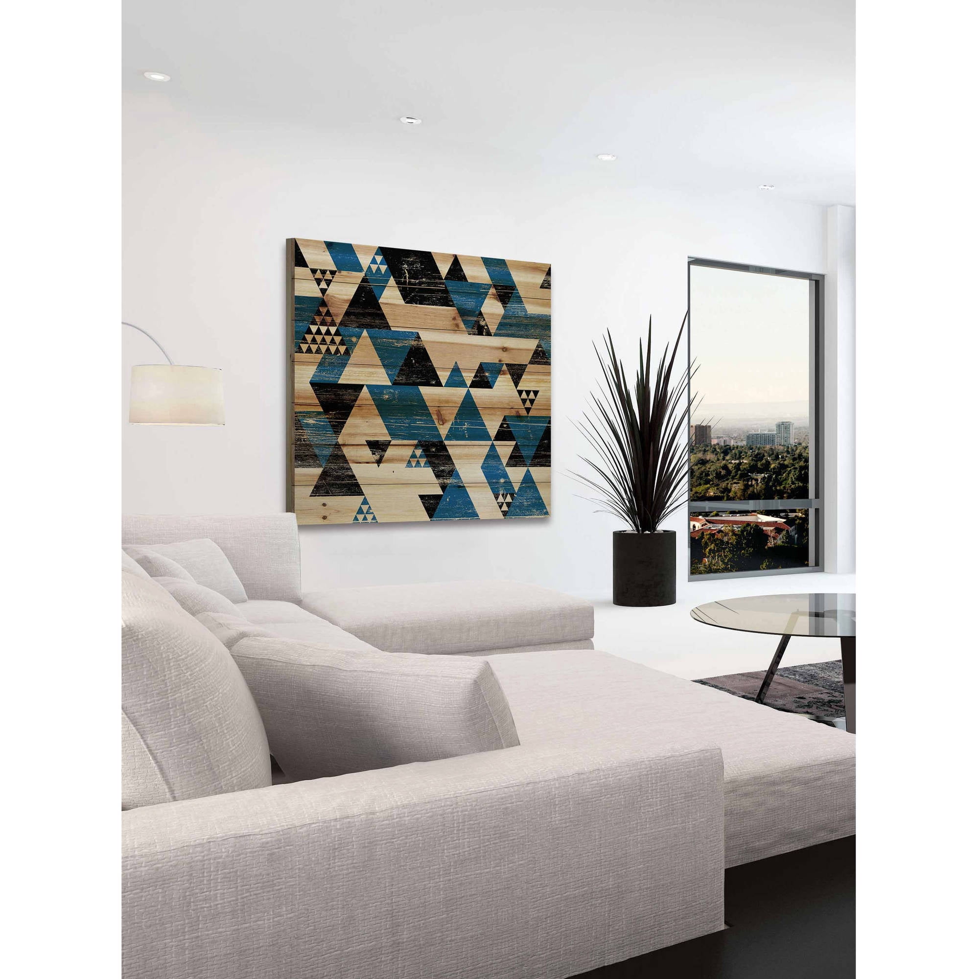 Marmont Hill - "Disjointed" Painting Print on Natural Pine Wood