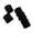 B, variant on bestolf Women Hair Ties Pure Color High Elasticity Hair Ropes Large Stretchy Hair Bands Ponytails Braids Hair Accessories (F )