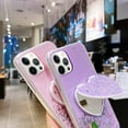 thumbnail image 3 of Compatible with iPhone 14 Pro Max Bling Heart-Shaped Mirror Case Sparkle Makeup Glitter Luxury Protection Shockproof Cover for Women Girls Who Love Beauty, 3 of 10