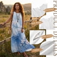 thumbnail image 6 of Xixirimido Watercolor Floral Blue Print Women Maxi Dresses Casual Summer Dresses Tank Long Flowy Sleeveless Sundresses with Pockets Beach Vacation Outfits, XX-Large, 6 of 7