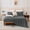 gray, variant on four-piece bed set, Q