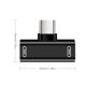 thumbnail image 3 of Divisor USB C 2 en 1 Adaptador de audio y carga PD USB C Auriculares con audio Tipo C Carga Escuchar canciones, 3 of 4