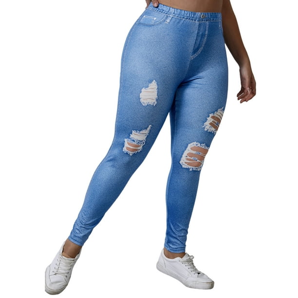 Frayed sales bottom jeggings