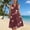06 Wine, variant on YueHuiYing Women's Casual Sundress with Pockets Summer Beach Dress Floral T-Shirts Dress V Neck Loose Tank Dresses