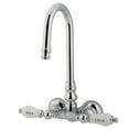 thumbnail image 1 of Kingston Brass Cc74T1 Hi-Rise Spout Clawfoot Tub Filler - Polished Chrome Finish, 1 of 2
