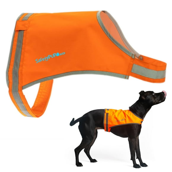 Chaleco para perros SafetyPup XD Lite Blaze naranja reflectante grande