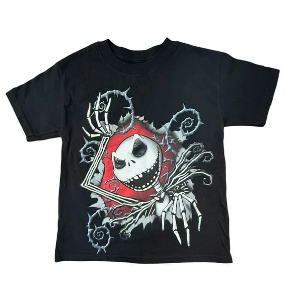 Nightmare Before Christmas Little Boy's Black T-Shirt XS (2/4)