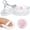 5.35" Pure, variant on Large Body Powder Puff and Container, 2 Large Powder Puffs, Crystal Powder Container with 3.93" Puff for Baby Women, Dusting Powder Container with Puffs for Women, Bath, Home Use (4″ Pure)