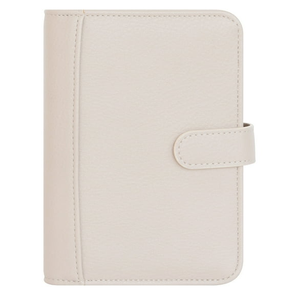 FranklinCovey Reese Simulated Leather Snap Binder (Pocket Size, Driftwood)