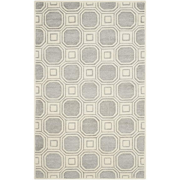 SAFAVIEH Precious Collection PRE153G Handmade Silver Rug