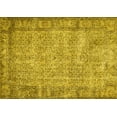 thumbnail image 1 of Ahgly Company Indoor Rectangle Abstract Yellow Contemporary Area Rugs, 2' x 5', 1 of 4