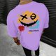 thumbnail image 2 of Playeras De Hombre Camiseta Informal De Verano De Manga Corta Con Cuello Redondo Y Estampado De Letras Y Caras Para Hombre, 2 of 5