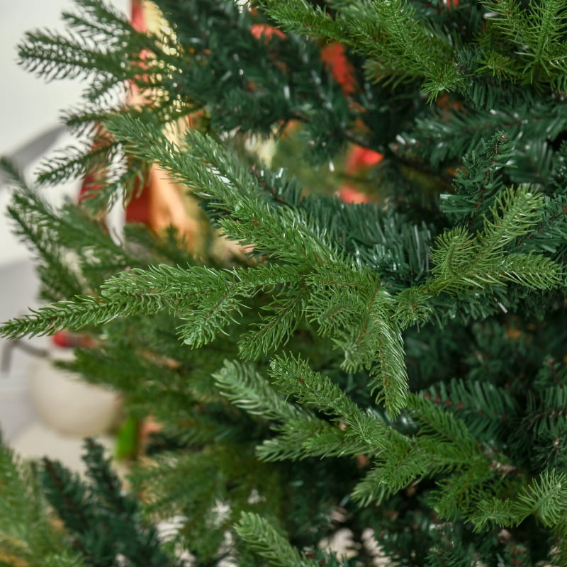 Alvantor Christmas Tree Nordic Pine with 1218 Tips, Auto-Open Hinged Branches 55.1"x55.1"x90" 7.5 ft Green