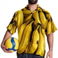 thumbnail image 4 of Banana Men's Short Sleeve Beach Shirts, Casual Printed Button Down Poplin Shirt Summer., 4 of 6