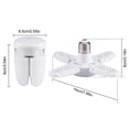 thumbnail image 2 of CURUK 4-Pack Deformable LED Garage Light Bulb , Adjustable Multi-Panel Ceiling Fixture, Super Bright LED Shop Lights for Workshop, Attic, Storage Room, E27 Base, 2 of 7