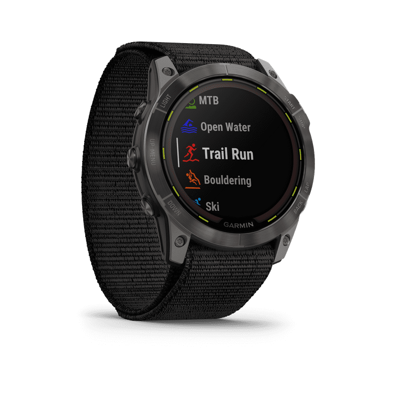 Garmin Enduro 2 Smartwatch, Carbon Gray DLC Titanium with Black