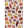 thumbnail image 2 of Coolnut Window Curtains Cute Elephants On White Thermal Insulated Blackout Grommet Printed Window Treatment Drapes - 84x55 in - Polyester 2 Panels, 2 of 5