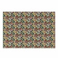 thumbnail image 1 of Retro Cutting Board, Lively Scene of Triangles Diamond Shapes and Other Polygons in Grunge Style, Decorative Tempered Glass Cutting and Serving Board, in 3 Sizes, by Ambesonne, 1 of 2