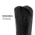 thumbnail image 5 of DREAM PAIRS Women’s Knee High Western Cowboy Boots Retro Embroidered Square Toe Cowgirl Boots, 5 of 8