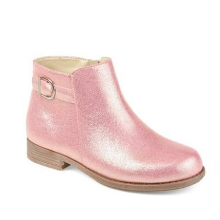 Silver Birthstone Bootie - Brinley Kids Metallic Ankle Bootie
