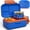 Blue, variant on QCQHDU Bento Box, 1.33L/5.64Cup, 1 Pack Lunch Box with 6 Compartments, Fork, Spoon, Sauce Container