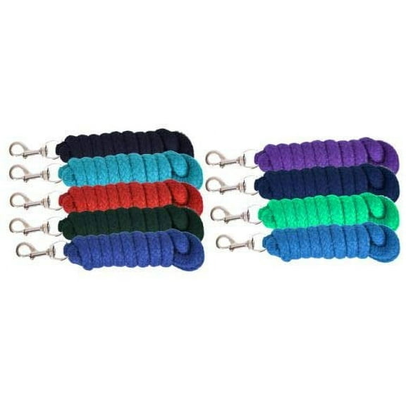 8' Braided Cotton Lead Rope  (Black)