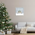 thumbnail image 2 of Winter Snow Holiday Gifts Holiday Painting White Framed Art Print Wall Art, 2 of 7