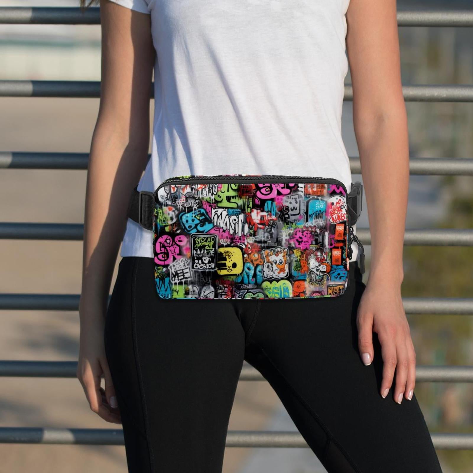 Christmas Lightweight Adjustable Running Belt Bag Fanny Pack Waist Pack with Extension Strap Unisex