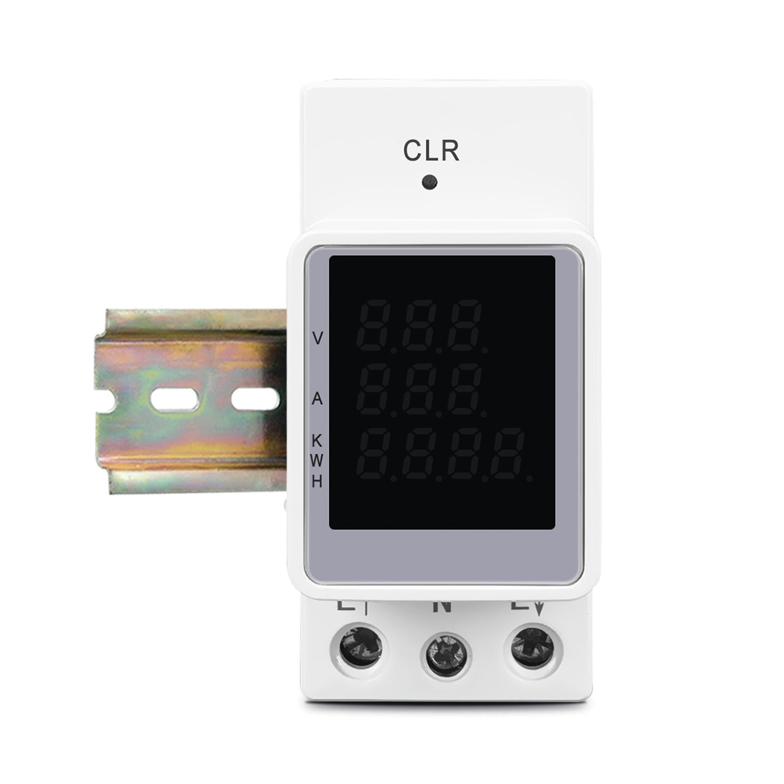 3IN1 Din Rail AC 100A Voltage Current KWH Electric Energy Monitor Meter Voltmeter Ammeter ,Protect Safety of Circuit