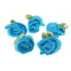 thumbnail image 2 of Apliques de flores de ganchillo Sunnimix hechos a mano para decoración de muñeca sombrero bolso vestido ropa Azul, 2 of 7