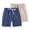 Khaki, variant on YunPes 2 Pack Boys Girls Cotton Linen Shorts Comfy Lightweight Casual Sport Shorts Kids Soccer Running Athletic Elastic Waist Pants