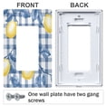 thumbnail image 3 of Yayeee Rocker Switch Wall Plate 3-Gang 6.5"x4.6" Home Decorative Outlet Cover, Light Lemon, 3 of 6