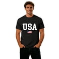 thumbnail image 4 of Mens 250 Anniversary USA Shirt Crewneck 4Th of July Shirts Short Sleeve T-shirt 1776-2026 250th Birthday Crew Neck Tees Black1 L, 4 of 4