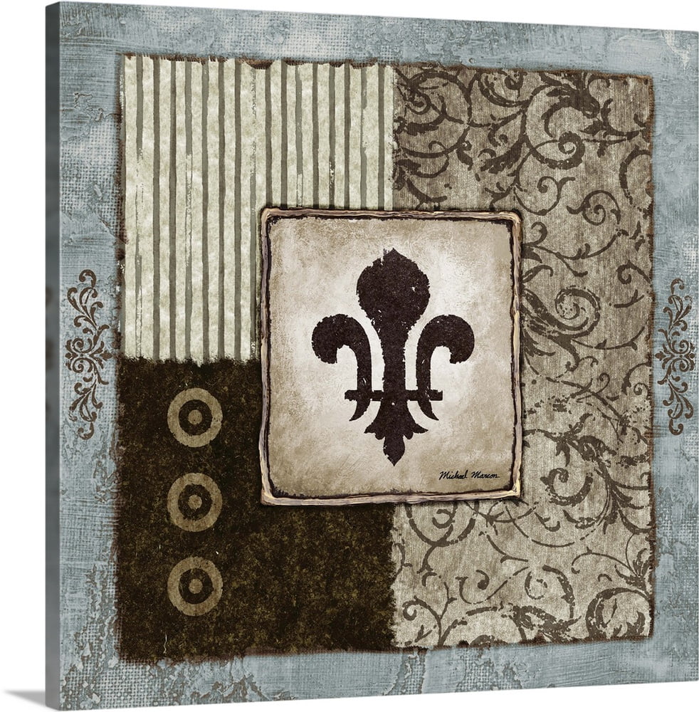 Great BIG Canvas "Fleur de Lis II" Canvas Wall Art