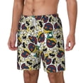 thumbnail image 2 of Uemuo Happy Skeleton Pattern Mens Swim Trunks Quick Dry Board Shorts with Mesh Lining, Stretch Beach Shorts Quick Dry No-Chafing Board Shorts-3X-Large, 2 of 9