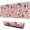 Pioneer Flower Floral-1, variant on Long Mouse Pads for Desk,Pioneer Flower Floral Print Pattern Desk Mats on Top Of Desks, Desk Mouse Pad Extra Large with 3mm Non-Slip Base and Stitched Edge for Gaming,Office,Work,Home 31.5"x11.8"