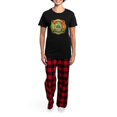 thumbnail image 4 of CafePress - Irish Brigade Women's Dark Pajamas - Women's Short Sleeve Print T-Shirt and Pants Dark Cotton Pajama Set, 4 of 7