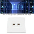thumbnail image 3 of PlacA de Pared Ethernet, 2 Puertos Gigabit Gigabit Organizado Cat 6 Placa de Pared Ethernet para Cat6 Cat6a, 3 of 7