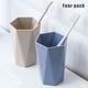 thumbnail image 3 of Vasos prismáticos para cepillos de dientes, vaso ecológico para bebidas con textura antideslizante para usos múltiples en el baño o la cocina, diseño creativo octagonal, soportes para cepillos de, 3 of 5